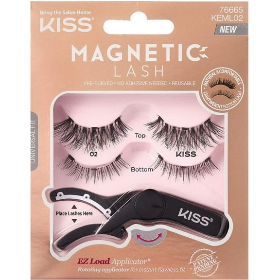 KISS Magnetic Strip Lash w. Applicator [02] 1 ea