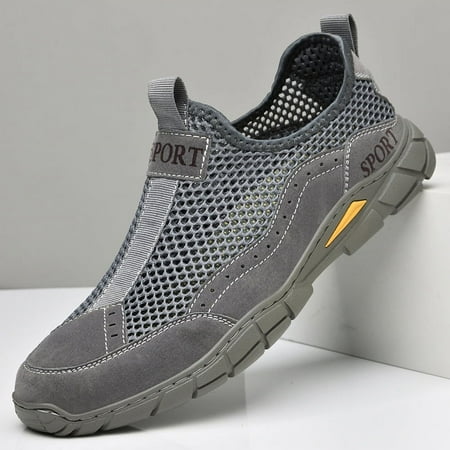 Women s Breathable Mesh Slip-On Sneakers Lightweight Non Slip Loafers Soft Leathers Outdoor Flats Sneakers Walking Hiking Driving Casual Boat Travel Plimsolls Shoes