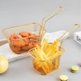 thumbnail image 2 of square oil filter frying basket snack tableware basket large, 2 of 5