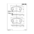 thumbnail image 2 of Balatas Traseras para Jeep Grand Cherokee 1997-1998, 2 of 2