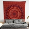 thumbnail image 2 of Gojian Handmade Indian hippie Bohemian Psychedelic Peacock Mandala Wall hanging College Dorm Beach Throws Table Cloth Bedding Tapestry, 2 of 6