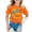 Orange, variant on Letdown 100 Days of School Preppy 100th Day of School Kids T-Shirt For Toddler And Teens Cute Cartoon Print Crew Neck Comfy Summer Top (Black,3-4 Years)
