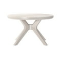 thumbnail image 4 of Plank+Beam Cross Leg Modern Coffee Table, 30" Solid Wood Tables for Living Room, Round Center Table, 4 of 9