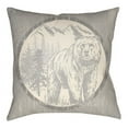 thumbnail image 4 of Artistic Weavers LGCB2013-1616 Artistic Weavers Lodge Cabin Bear Poly Filled Pillow - Teal & Beige - 16 x 16 ft., 4 of 7