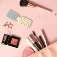 thumbnail image 5 of DESIGNICE Compact Mirror,Integrated Comb Mini Mirror,Compact Gear Hand Held Mirror,Yellow, 5 of 7