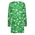 thumbnail image 5 of Idoravan Cardigans for Women Trendy Spring Women's Jacket Daily Holiday Workout Crop Cardigan Open Frant Coat Casual Long Sleeve Floral Print Top Green L, 5 of 7