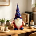 thumbnail image 3 of Nkmbld 4th of July Patriotic Gnomes Decorations Handmade Plush Gnomes Table Decorations Farmhouse Tiered Tray Decorations for Kitchen Desk Table Shelf Decor, 3 of 8