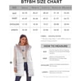 thumbnail image 2 of Fall Long Puffer Vest Women Sleeveless Hooded Reversible Fleece Sherpa Jacket Zip Up Winter Coat Outerwear Vests, 2 of 6