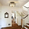 thumbnail image 4 of Aiwen 3-Light Flush Mount Ceiling Lamp Modern Novelty Light Fixture With Glass Shade, 4 of 7