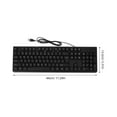 thumbnail image 3 of Shisuyan Wired Gaming Keyboard USB Arabic Letter Laptop Desktop Computer Keyboard, 3 of 8