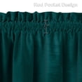 thumbnail image 3 of 2 Pcs Velvet Curtain Valance, Rod Pocket Shading Tier Curtains, 3 of 8