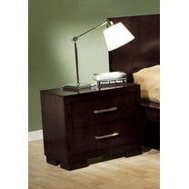 Jessica 2-drawer Nightstand Cappuccino