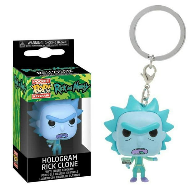BeesClover Funko Pop Rick Morty Keychain Snowball Pickle Rick
