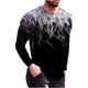 thumbnail image 1 of ICHUANYI Clearance Men's Long Sleeve Round Neck Print Color Fashion Casual T-Shirt Long Sleeve Top(Gray, XXXL) Ichuanyi Ichuanyi, 1 of 7