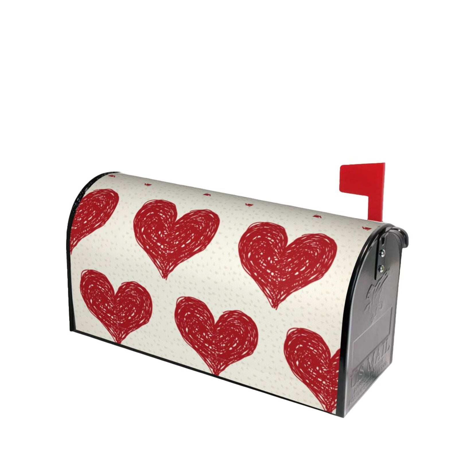 Xecao Love for Mailbox Cover with Magnetic Strips, Waterproof and Sunscreen, Adds a Decorative Touch to Your Garden Yard.