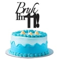 thumbnail image 1 of Cake Topper Varpotle Brush I'm 11 Black Glitter para cumpleaños número 11, 1 of 6