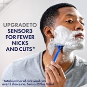 Gillette Sensor3 Simple, Men's Disposable Shaving Razors, 12 Count