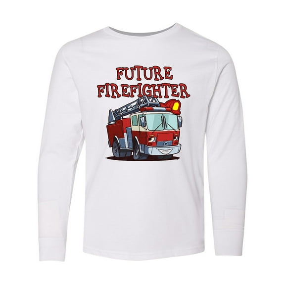 Inktastic Future Firefighter Long Sleeve Youth T-Shirt