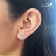 thumbnail image 3 of Aretes de plata .925 BELLAPLATA MF broquel Gorriones del amanecer de plata reflejante, 3 of 4
