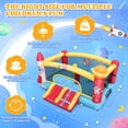 thumbnail image 5 of Adnoom Bounce House for Big Kids 8-12, Bouncy House with 550W Blower, Inflatable Bouncy Castle with Double Slides, Basketball Hoops, Jumping Castle Space Rocket Theme, Indoor & Outdoor, 5 of 12