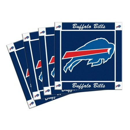 Buffalo Bills Coaster - Buffalo Bills Beverage Coasters - Set of 4