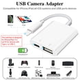 thumbnail image 2 of Adaptador de cámara USB SUNTRSI para iPhone iPad con puerto de carga, 2 of 9