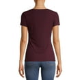 thumbnail image 3 of No Boundaries Juniors' Brushed V-Neck Short Sleeve T-Shirt, 3 of 6