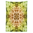 thumbnail image 3 of Ambesonne Green Tablecloth Rectangular Table Cover, Faded Pleat Fearful Motifs, 52"x70", Green Brown, 3 of 4