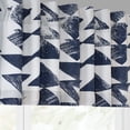 thumbnail image 5 of Exclusive Fabrics  Triad Printed Cotton Window Valance - 50 X 19 Triad Indigo, 5 of 5