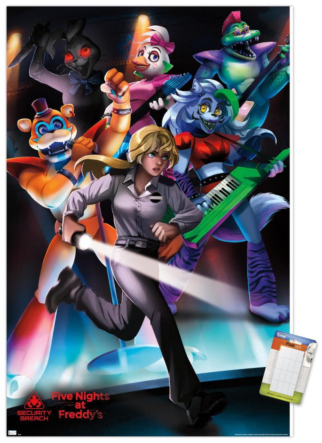 Five Nights at Freddy's: Security Breach - Group Wall Poster, 14.725" x 22.375"