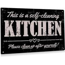Funny Kitchen Metal Tin Sign Wall Decor Vintage Kitchen Sign for Home Bar Kitchen Decoration Gifts