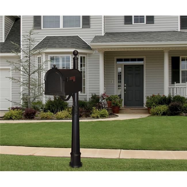 SCB1015SPK600BL Berkshire Curbside Mailbox with Ashland Mailbox