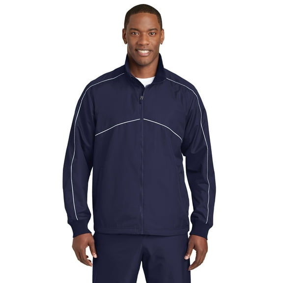 Sport-Tek Shield Ripstop Jacket-L (True Navy/ White)