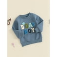 thumbnail image 6 of Aojekbee Little Boy Birthday Sweatshirt Casual Letter Heart Embroidery Crew Neck Long Sleeve Pullover Tops for Fall, 6 of 10