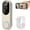 Beige, variant on Smart Wireless Video Doorbell Camera with Two-Way Audio, Night Vision, Cloud Storage, AI Motion Detection