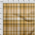 thumbnail image 3 of oneOone Cotton Poplin Dark Beige Fabric Plaid Dress Material Fabric Print Fabric By The Yard 56 Inch Wide, 3 of 4