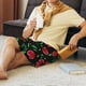 thumbnail image 5 of Balery Cherry Pantalones cortos de pijama de punto de algodón para hombre con cinturilla y bolsillos-4X-Large, 5 of 6