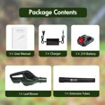 thumbnail image 2 of Electric Leaf Blower Cordless, 21V Leaf Blower with Extension Tube, 5C 3000mah Battery and Charger, Green, 2 of 10