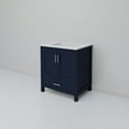 thumbnail image 5 of Jacques 30 in. W x 22 in. D Navy Blue Bath Vanity and White Quartz Top, 5 of 9