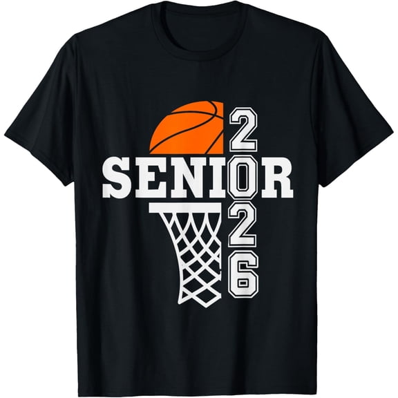Class of 2026 basketball senior 26 player team graduation Adult T-shirt
