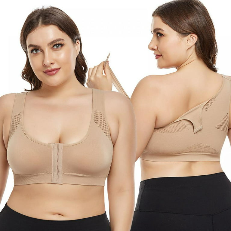 Post-Surgery Bra for Women with Sagging Breasts No Padded Cotton Brasieres Front  Closure Nursing Bras Breathable (Color : Skin, Size : 42/95(BC)) (Dark Gray  36/80(BC)) : : Clothing, Shoes & Accessories