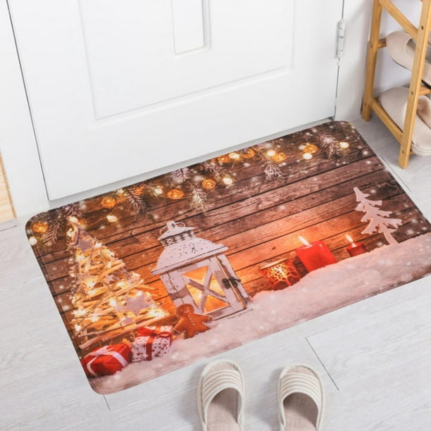 LAFGUR tapis antidérapant, paillassons de bienvenue de Noël tapis tapis de cuisine  tapis de salle de bain chambre salon tapis de sol décor pour entrée, allée  de salle de bain, balcon 