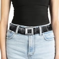 thumbnail image 5 of Buckle-Down Belt, Seatbelt Buckle Belt, Smoke Black Grays, 34 to 52 Inches, 5 of 9