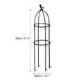 thumbnail image 2 of Unique Bargains Plastic Plant Support Cage Bird Shape Climbing Trellis Black, 2 of 5