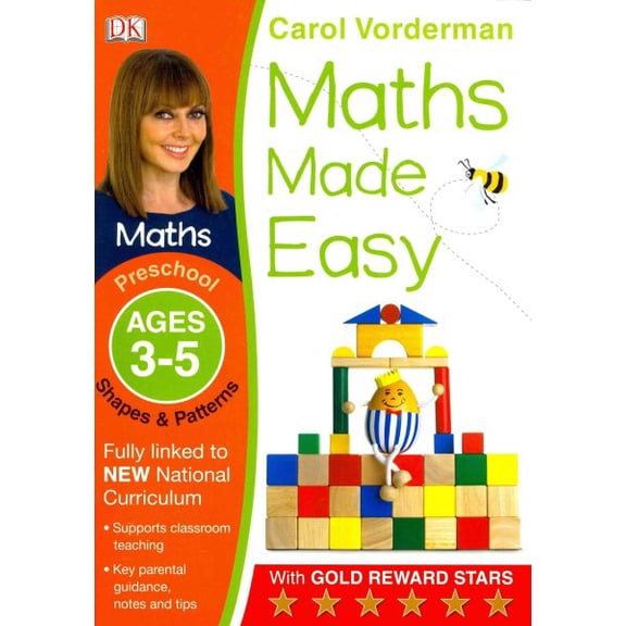 Pre-Owned Maths Made Easy: Shapes & Patterns, Ages 3-5 (Preschool) Carol Vorderman (Paperback)
