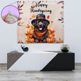 thumbnail image 4 of Happy Thanksgiving Newfoundland Welcome Thankful Fall Autumn Pumpkin Tapestry Newfie Dog Lover Gifts Wall Hanging Backdrop Home Decor - 02021, 4 of 5