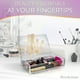 thumbnail image 2 of Organizador de maquillaje Brookstone Acrylic Storage, paquete de 2 con tapa, 2 of 4