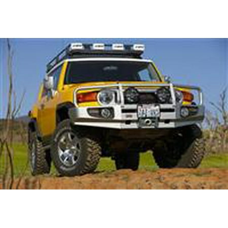 Cruiser Bull Bar - Black Toyota FJ Cruiser Deluxe Bull Bar Winch Mount Bumper