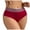 Red, variant on vigerkar Seamless High-Waist Panties for Women - Breathable Comfort & -Lifting Design with Stripe Accents Grey, XS
