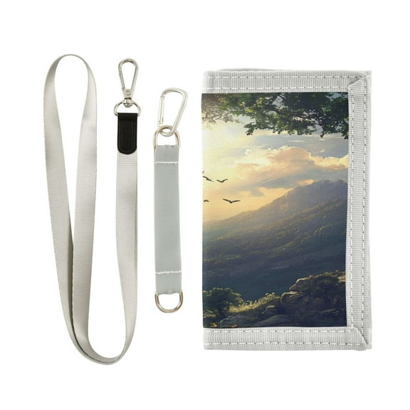 Cloth Purse Boys' Novelty Wallets Girls' Novelty Wallets Men's Wallets Women's Wallets Card Wallet Cash Wallet Student ID Bag Coin Wallet Birds in The Mountains